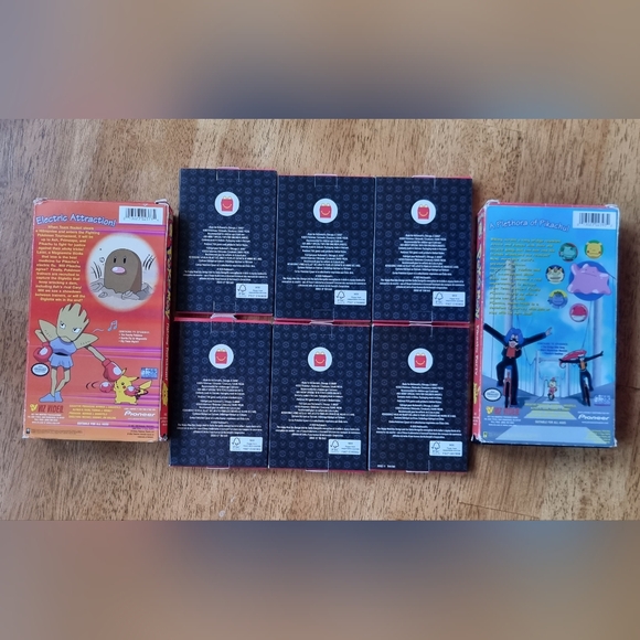 Vintage Pokémon Bundle Pikachu Party Fighting Tournament VHS & Trading Cards - Picture 2 of 9